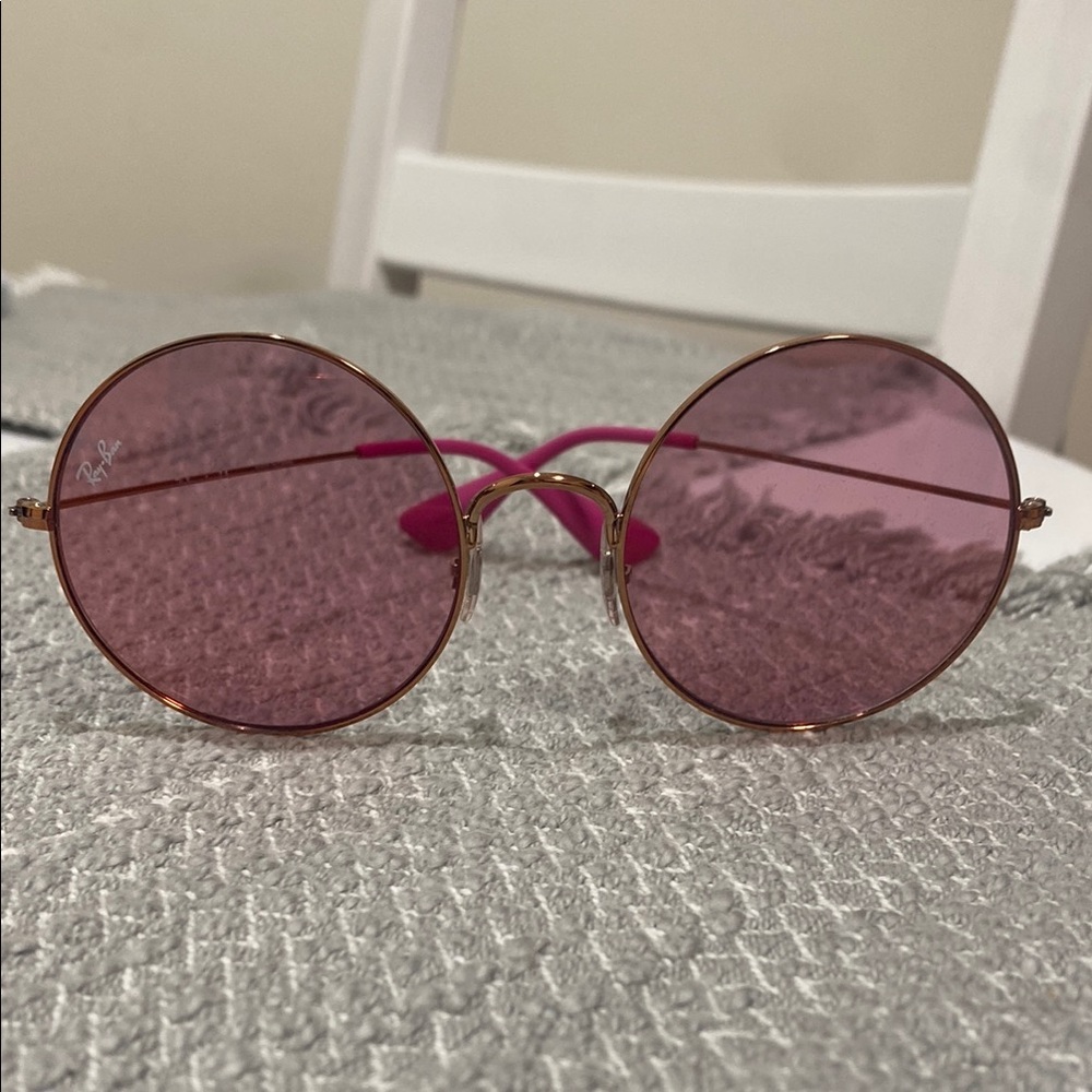 Ray-Ban Pink Retro Round Sunglasses